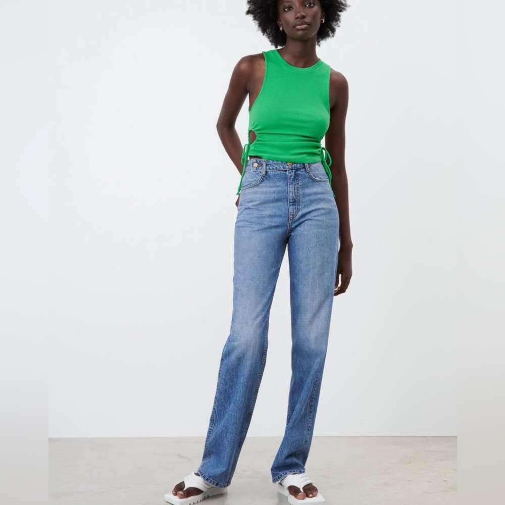 Zara Z1975 High Rise Full Length Jeans